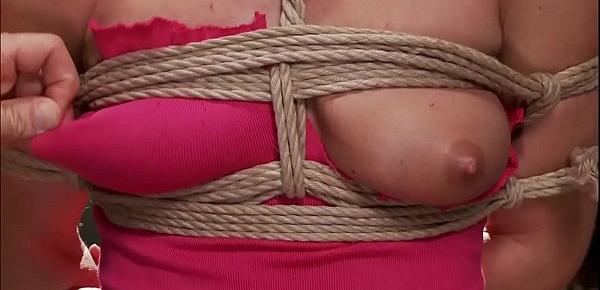  Chained MILF riding huge dick